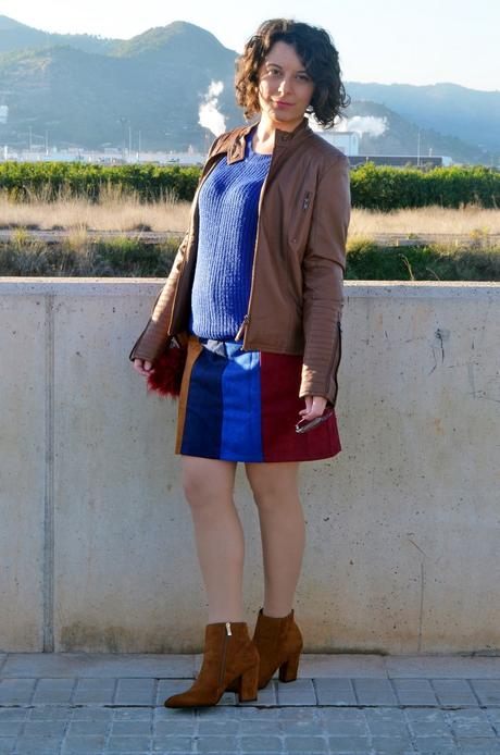 Falda color block Falda color block