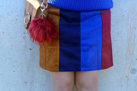 Falda color block Falda color block