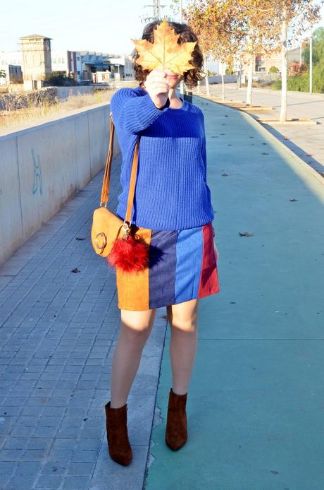 Falda color block Falda color block