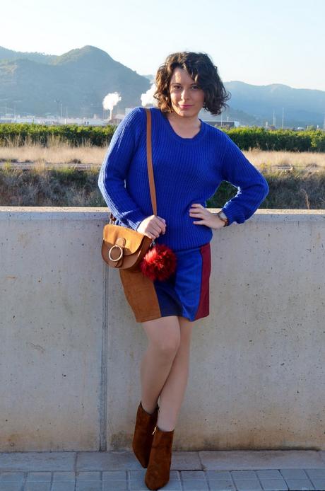 Falda color block Falda color block