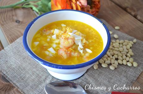 Alubia Amarilla con Gambas Alubia Amarilla con Gambas