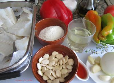 Bacalao con almendras Bacalao con almendras