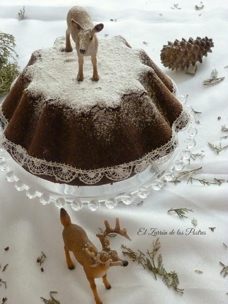 Bundt Cake Cacao y Fresa con Encaje Bundt Cake Cacao y Fresa con Encaje