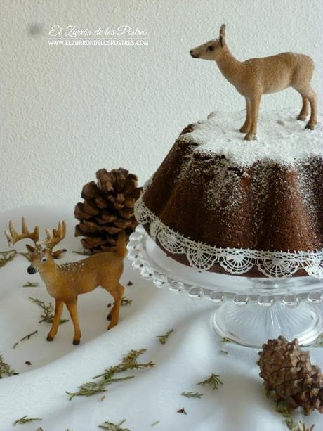 Bundt Cake Cacao y Fresa con Encaje Bundt Cake Cacao y Fresa con Encaje