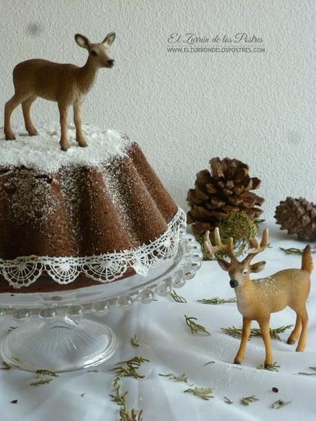 Bundt Cake Cacao y Fresa con Encaje Bundt Cake Cacao y Fresa con Encaje
