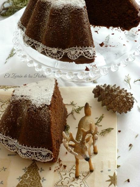 Bundt Cake Cacao y Fresa con Encaje Bundt Cake Cacao y Fresa con Encaje