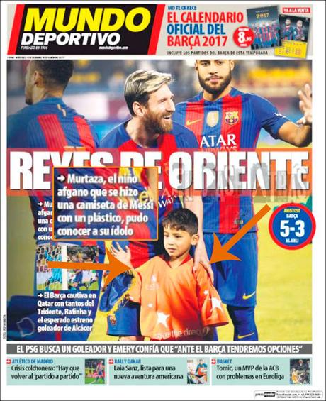 Exposición de menores en la TV no, pero sí en nuestra portada (Mundo Deportivo)