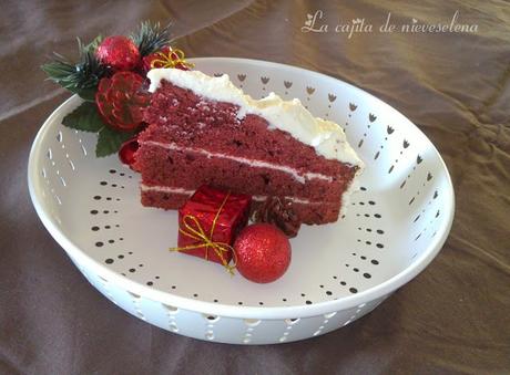 Tarta Red Velvet para Navidad