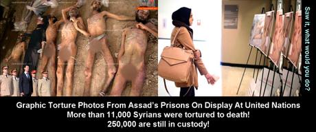 Así tortura el regimen anti sionista sirio. syria assad torture photos on display at UN