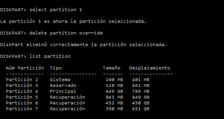 Como eliminar particiones ocultas con Windows 10 Como eliminar particiones ocultas con Windows 10