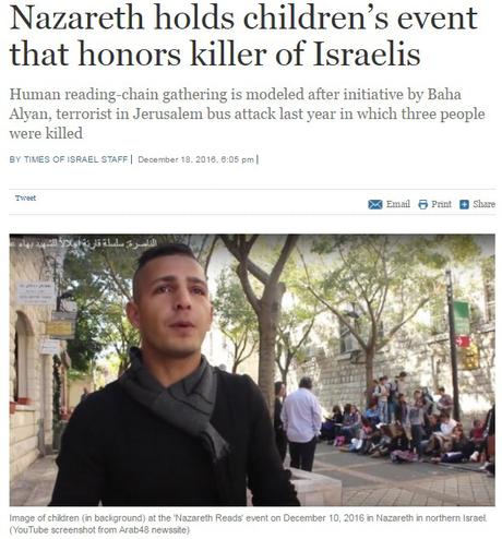 El discurso del odio palestino en Nazareth. El discurso del odio palestino en Nazareth.