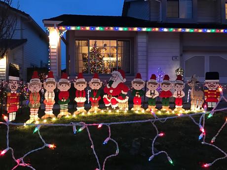 Christmas Lit Houses