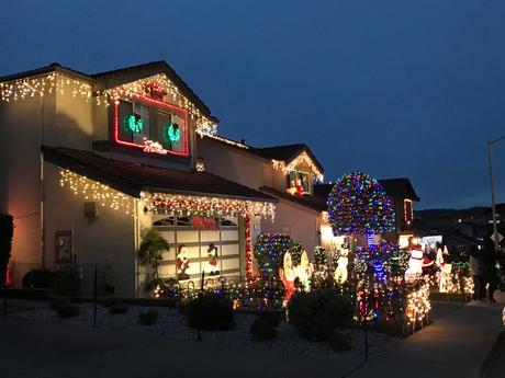 Christmas Lit Houses