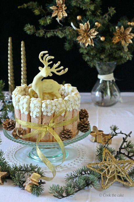 coffee-cheesecake, christmas-charlotte, pastel-de-queso-de-navidad