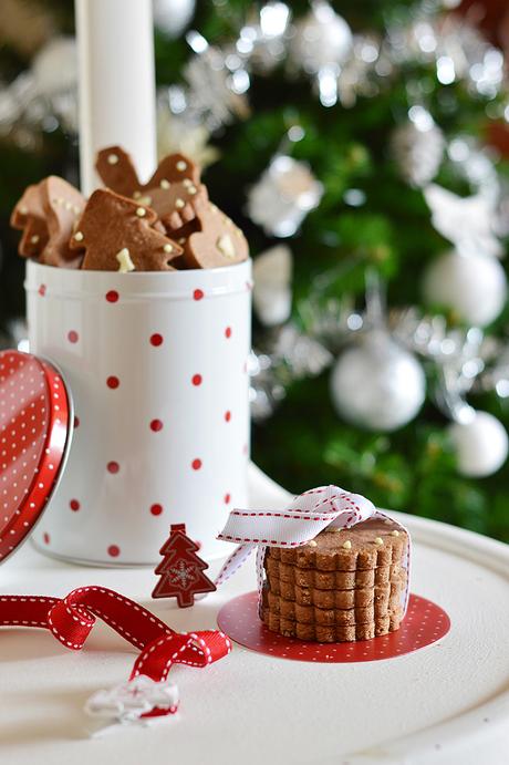 Galletas de turrón de chocolate