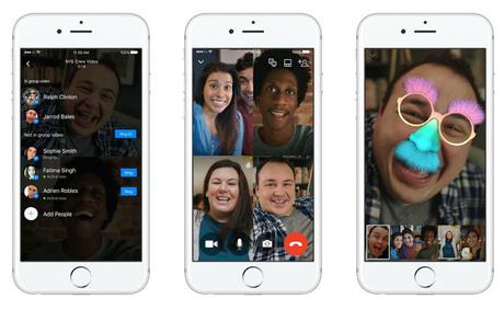 Facebook lanza chats de video en grupo por Messenger