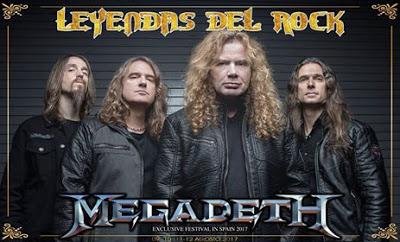 Megadeth, nueva confirmación para el Leyendas del Rock 2017 Megadeth, nueva confirmación para el Leyendas del Rock 2017
