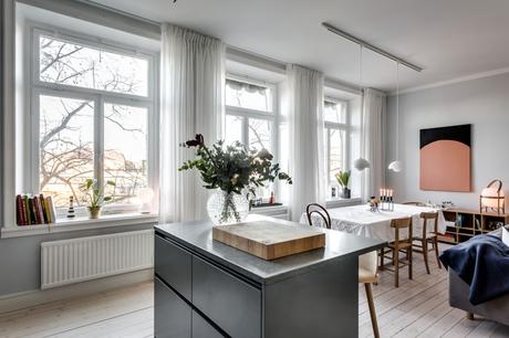 Ventanas de hierro, perfectas para separar ambientes. 03