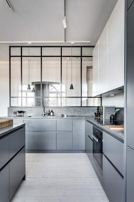 Ventanas de hierro, perfectas para separar ambientes. 08