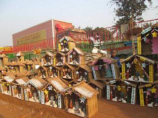El mercado navideno de Bangui
