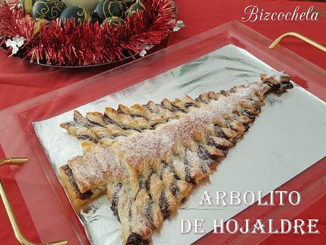 ARBOL DE HOJALDRE Y CHOCOLATE