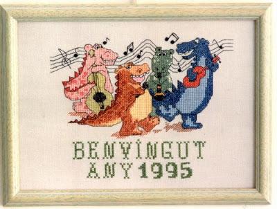 Dinosaurios de punto de cruz Dinosaurios de punto de cruz