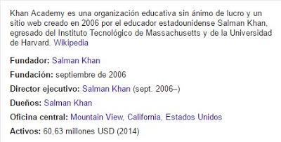 KHAN ACADEMY . Estudios libres .