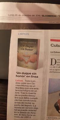 UN DUQUE SIN HONOR en el periódico El Comercio de Ecuador