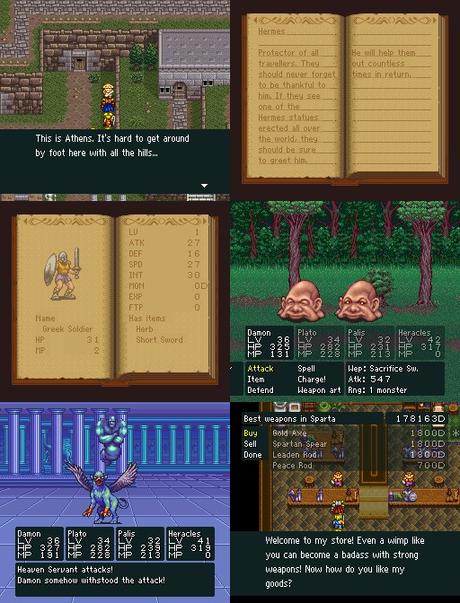 Heracles no Eikou IV (Glory of Heracles IV) de Super Nintendo traducido al inglés