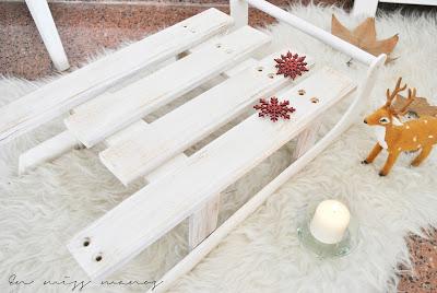 DIY Trineo navideño de madera