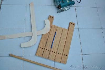 DIY Trineo navideño de madera