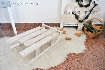 DIY Trineo navideño de madera