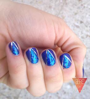 UÑAS DE NOCHEVIEJA | Propuesta #1 AZUL UÑAS DE NOCHEVIEJA | Propuesta #1 AZUL