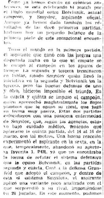 Los Mundiales de Torán - Botvinnik vs Smyslov 1957 (3)