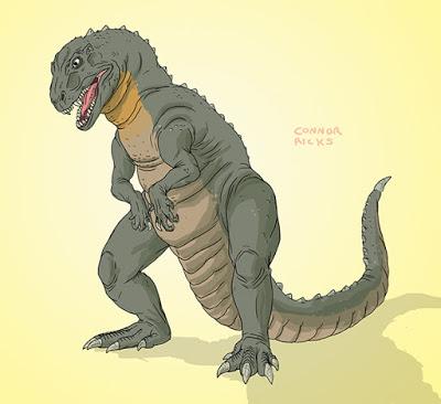 El crossover kaiju-paleontológico de Connor Ricks