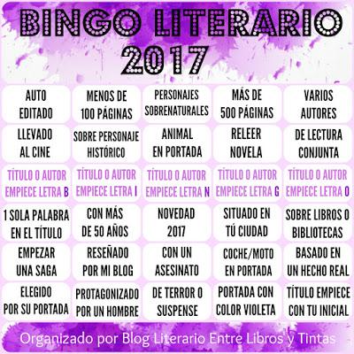 Reto: BINGO LITERARIO 2017