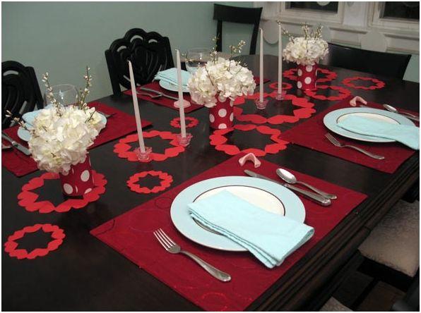 Ideas para decorar la mesa en San Valentín. decoracion de la mesa en san valentin para una cena