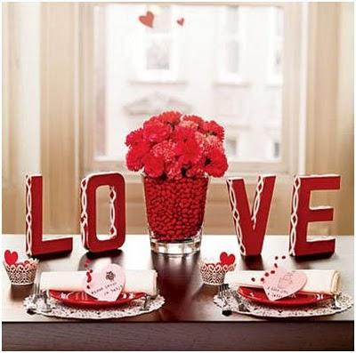 Ideas para decorar la mesa en San Valentín. como decorar una mesa de san valentin para la comida