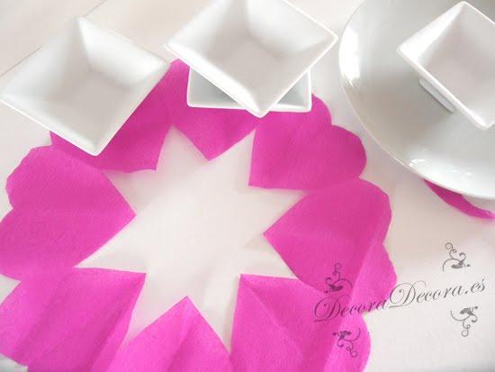 Ideas para decorar la mesa en San Valentín. decorar la mesa de forma romántica en el dia de san valentin