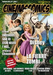 Colaboración en la revista Cinemascomics.