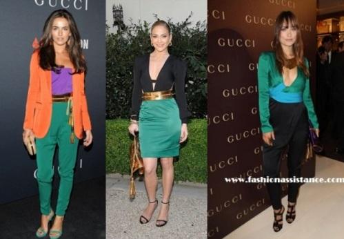 Camilla Belle, Jennifer López y Olivia Wilde eligen Gucci, Primavera 2011