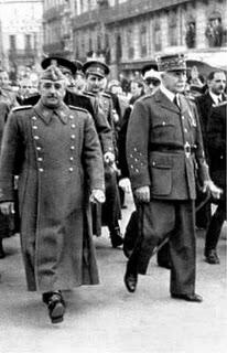 El Caudillo Franco y el Mariscal Pétain se reúnen en Montpelier - 13/02/1941.