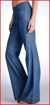 acampanado Los vaqueros y sus formas