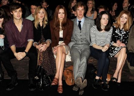 FAMOUS FACES ON THE FRONT ROW