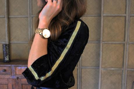 Black Velvet Dress and Vintage Clutch