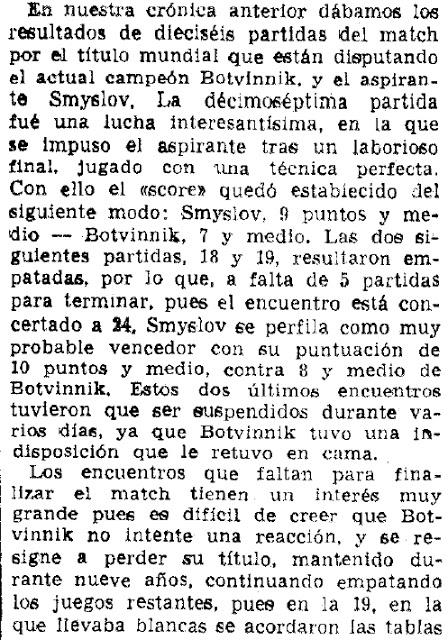 Los Mundiales de Torán - Botvinnik vs Smyslov 1957 (4)