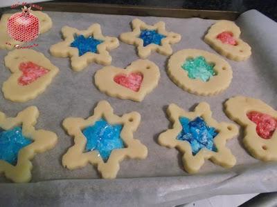 Galletas vidriera de mandarina