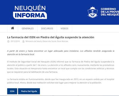 Cerraron la Farmacia del ISSN: tardaron 3 años para darse cuenta que el Hospital no era el lugar adecuado Cerraron la Farmacia del ISSN: tardaron 3 años para darse cuenta que el Hospital no era el lugar adecuado