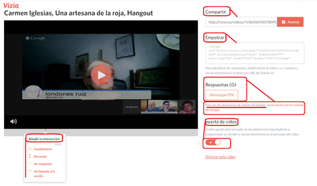 Vizia, herramienta gratuita para hacer interactivos los vídeos que compartes con tus alumnos