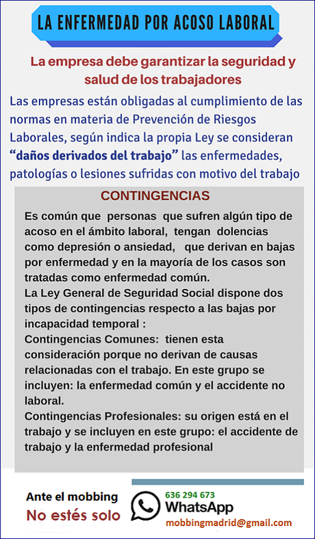 Mobbingmadrid La enfermedad por acoso laboral o mobbing